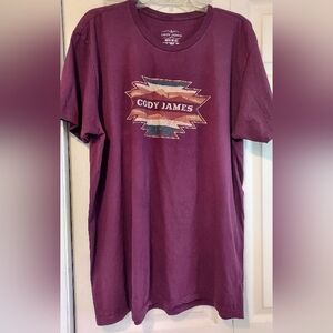 Cody James Mens XXL T Shirt Burgundy  Southwest Western Native Desert Tee